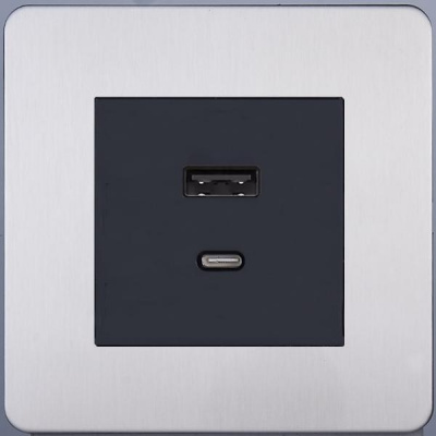 Розетка USB/C внутр. монтажа Merida (никель)